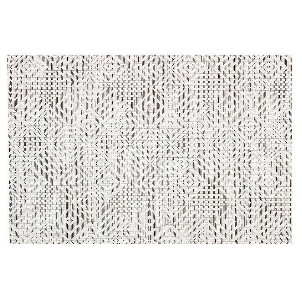 Kraftware EveryTable 18 in. x 12 in. Coffee Diamondback PVC Placemat (Set of 6)