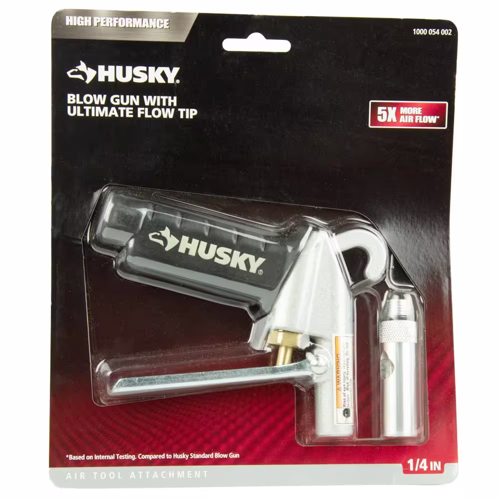 Husky High Performance Blow Gun with Ultimate Flow Tip