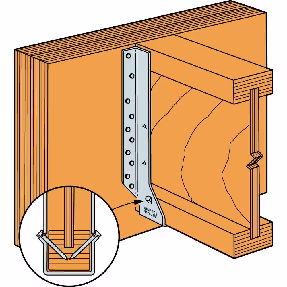 Simpson Strong-Tie MIU Galvanized Face-Mount Joist Hanger for 1-3/4 in. x 14 in. Engineered Wood