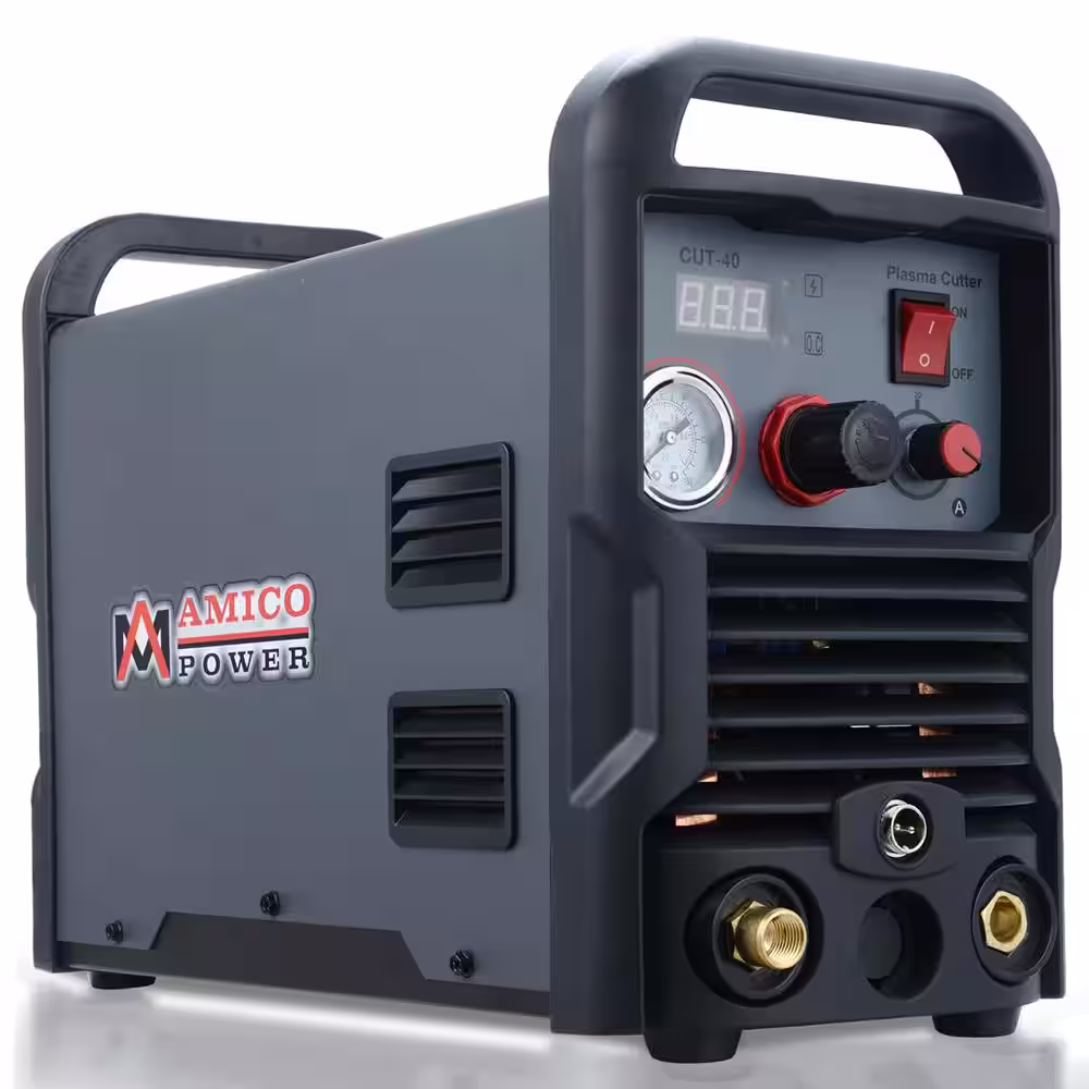 AM AMICO ELECTRIC 40 Amp Plasma Cutter Colossal Tech. 1/2 in. Clean Cut 110/230-Volt Compatible DC Inverter Cutting Machine