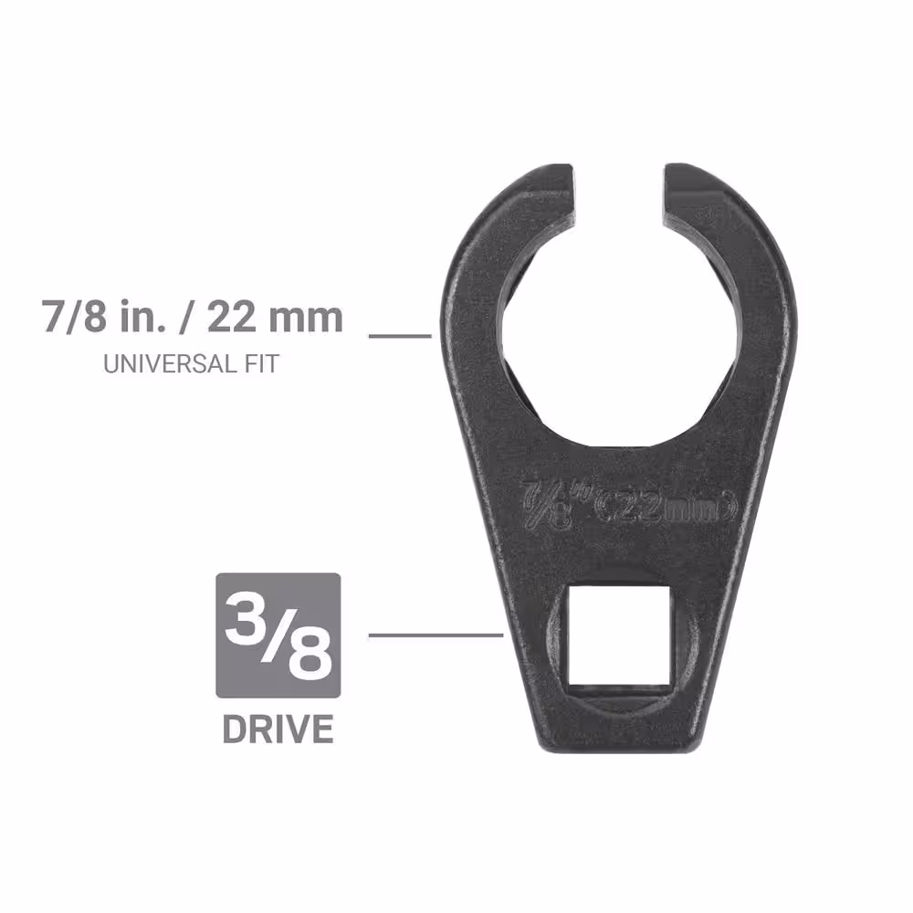 TEKTON 3/8 in. Drive 7/8 in. (22 mm) Offset Oxygen Sensor Socket