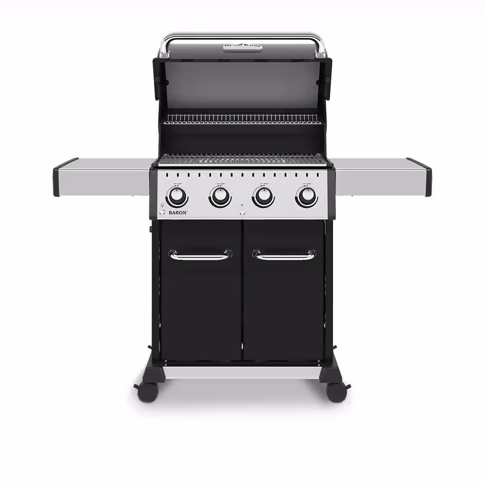 Broil King Baron 420 Pro 4-Burner Propane Gas Grill in Black