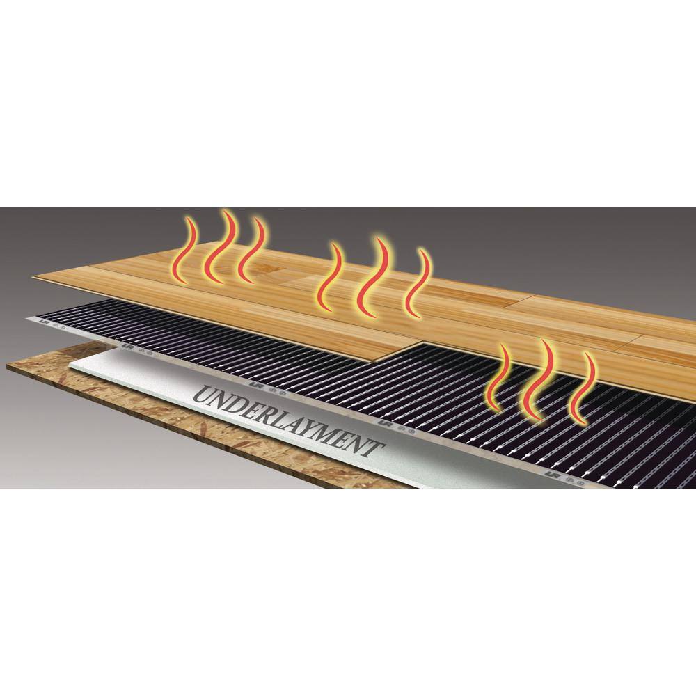 QuietWarmth 3 ft. x 25 ft. 240-Volt Radiant Floor Heating System for Laminate, Vinyl, and Floating Floors (Covers 75 sq. ft.)
