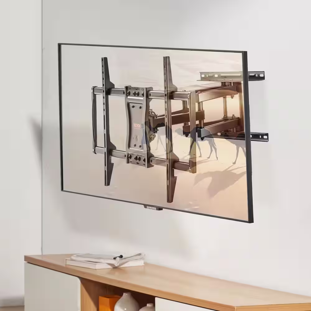 VEVOR Full Motion TV Mount Fits for 37-90 in. TVs Swivel Tilt Horizontal Adjustment TV Wall Mount Bracket Holds up to 165 lbs.