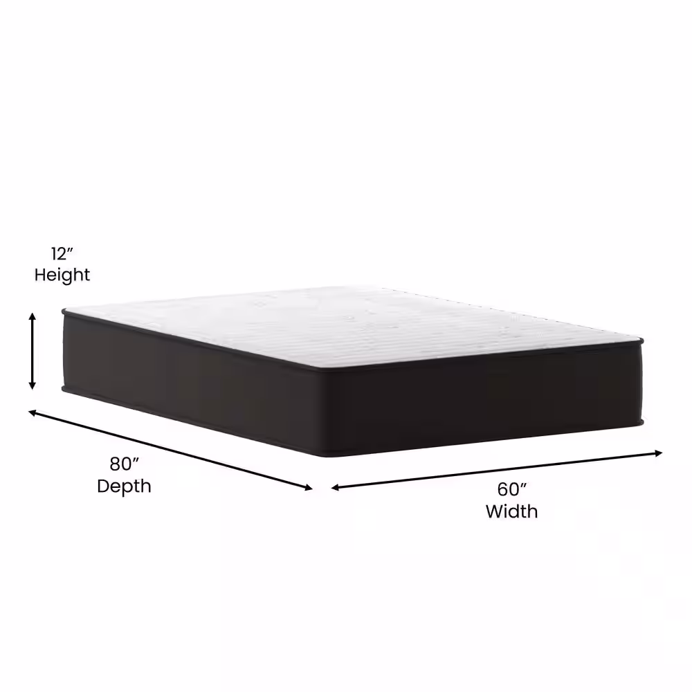 Carnegy Avenue Dream Series Queen Medium Hybrid 12 in. Bed-in-a-Box Mattress