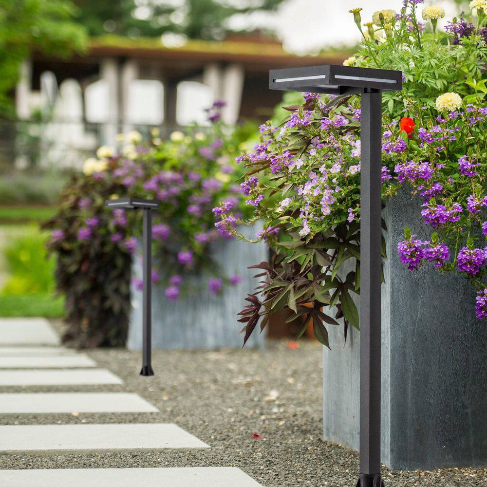 None Low Voltage Dark Bronze Hardwired LED Weather Resistant Path Light