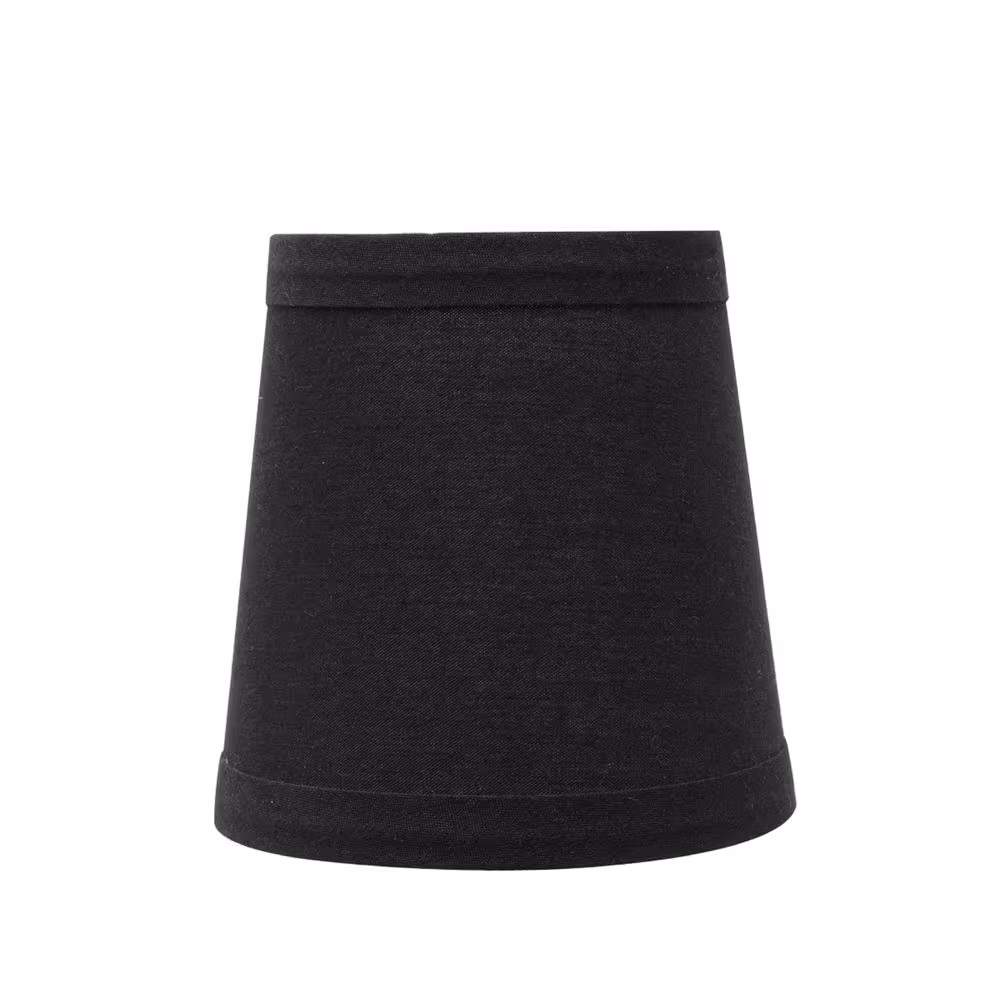 Aspen Creative Corporation 4 in. x 4 in. Black Hardback Empire Lamp Shade (2-Pack)