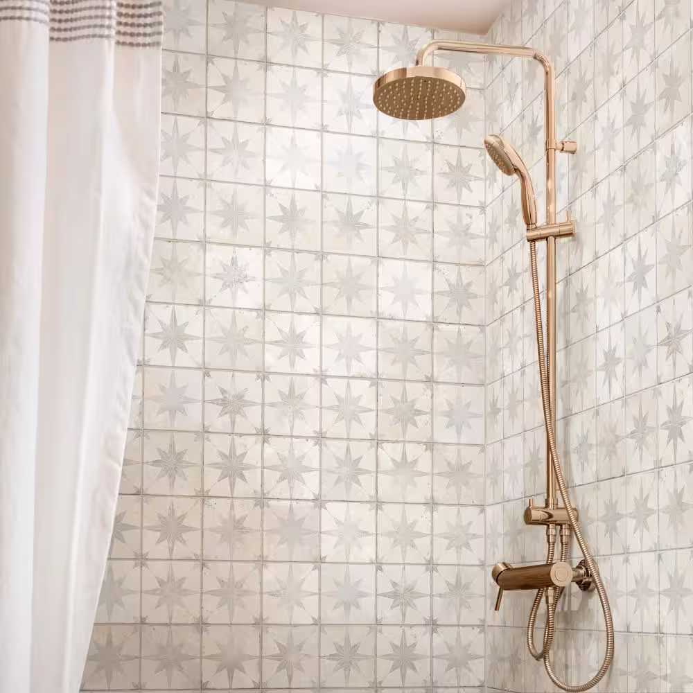 Merola Tile Harmonia Kings Star White 13 in. x 13 in. Ceramic Floor and Wall Tile (12.0 sq. ft./Case)