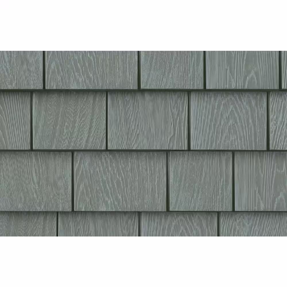 Grayne 6-1/2 in. x 60-1/2 in. Ridge Moss Engineered Rigid PVC Shingle Panel 5 in. Exposure (24 per Box)
