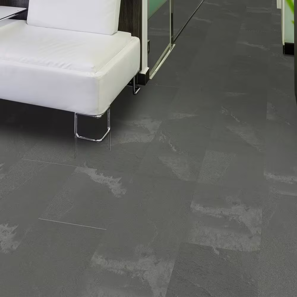 Lucida Surfaces GlueCore Moonrock 22 MIL x 12 in. W x 24 in. L Glue Down Waterproof Vinyl Tile Flooring (1080 sqft/pallet)