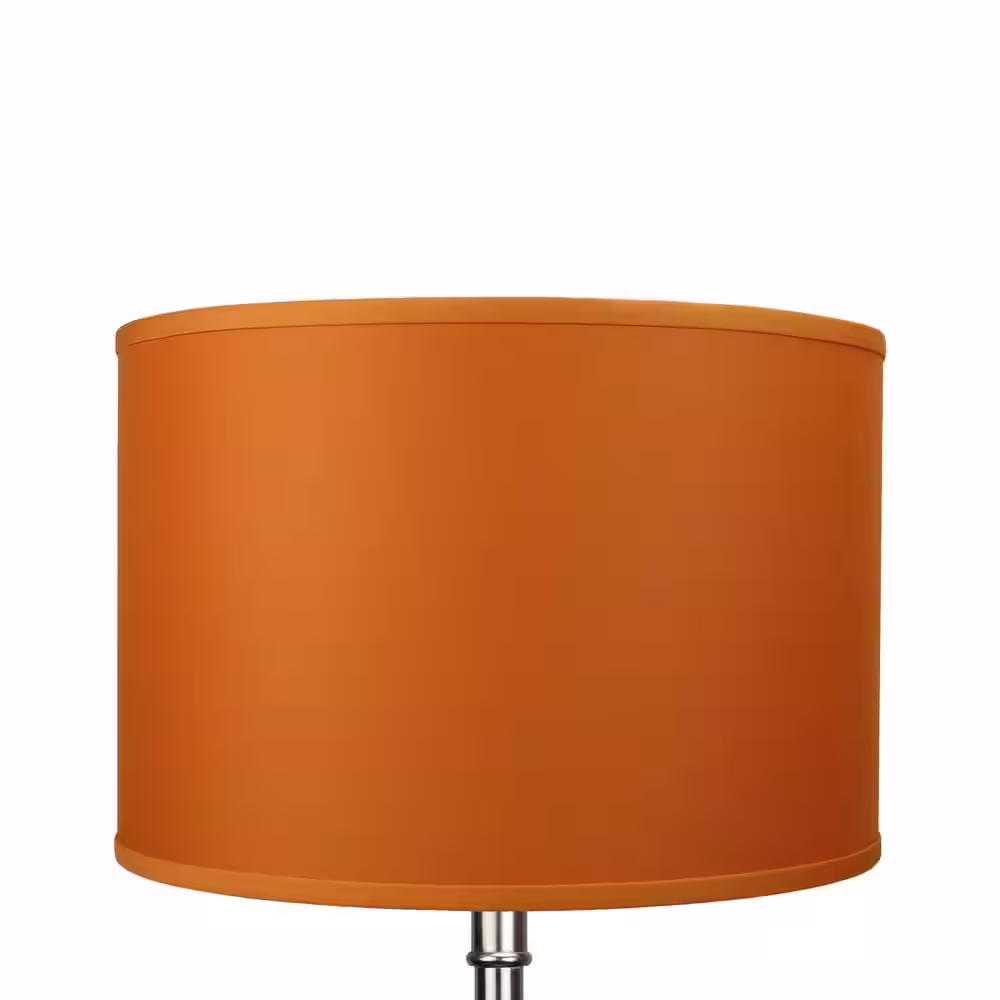 FenchelShades.com 18 in. Top Diameter x 18 in. Bottom Diameter x 12 in. H Linen Cedar Drum Lamp Shade