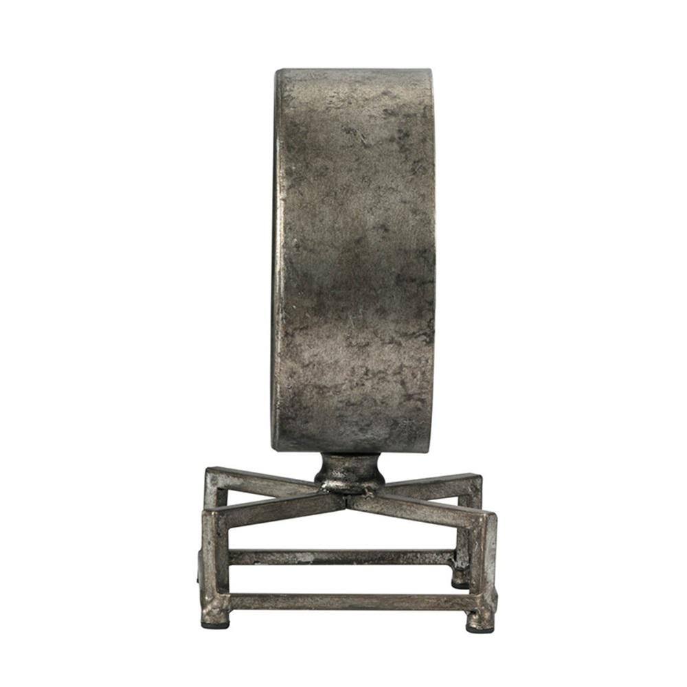 A & B Home Metro Table Clock - Silver, Antique White, Dark Blue