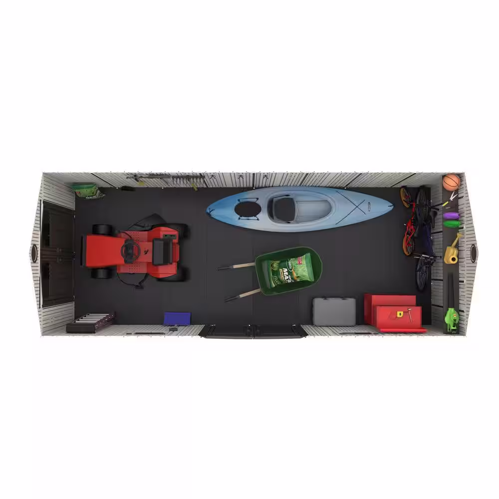 Lifetime 20 ft. x 8 ft. Resin Garden Building Shed