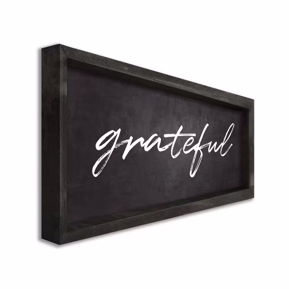 None Grateful Farmhouse Decorative Sign - 7 in. x 20 in.