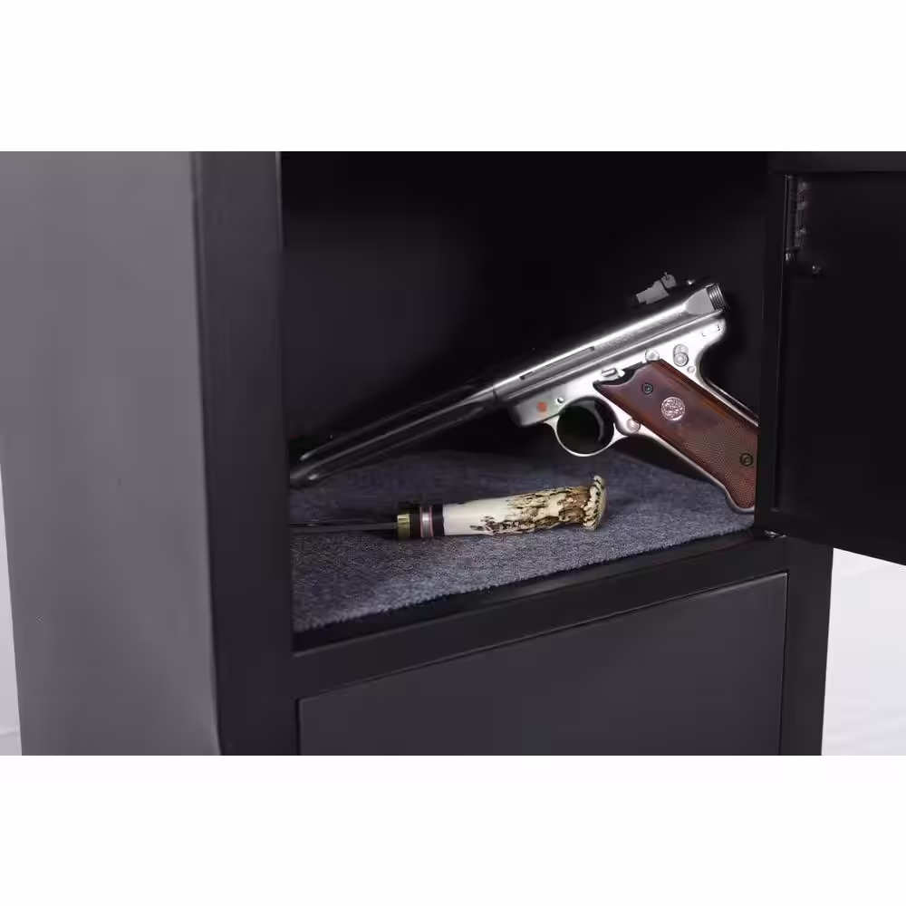 American Furniture Classics 5-Gun Locking Metal Security Cabinet