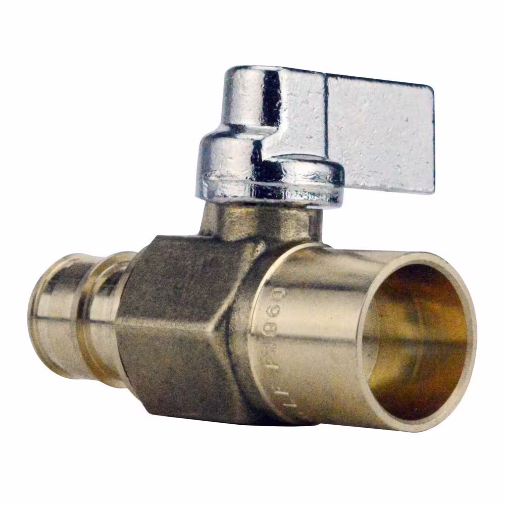 Apollo 1/2 in. Brass PEX-A Barb x 1/2 in. Solder Ball Valve