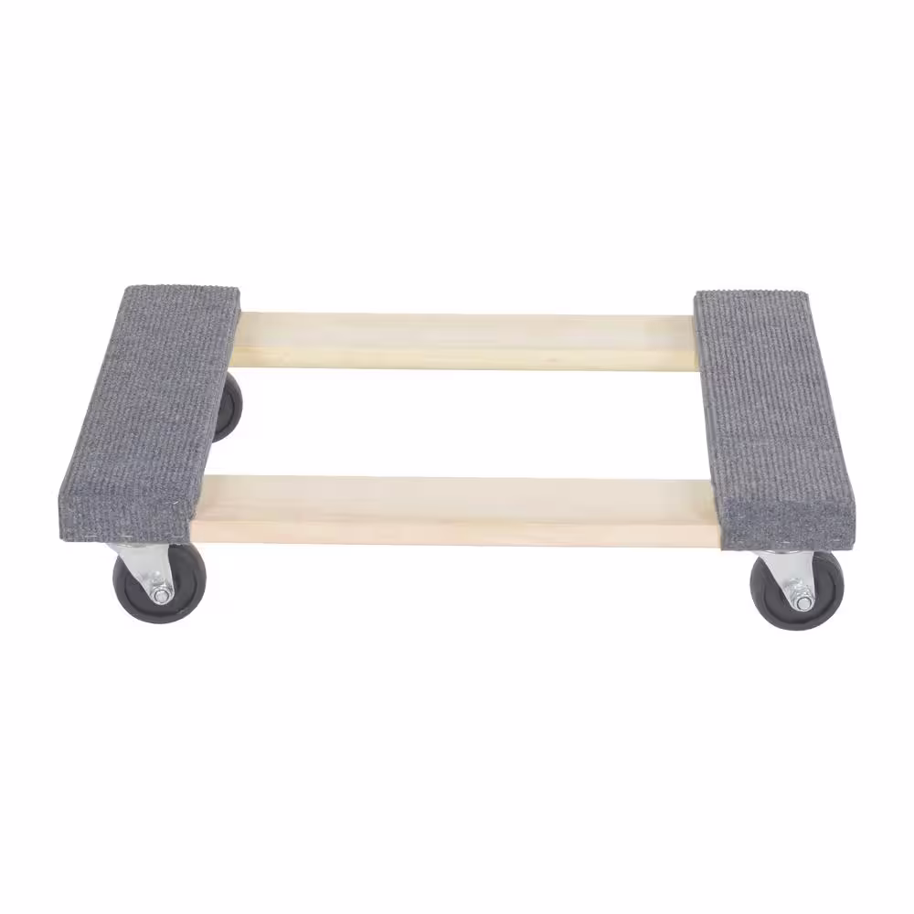 Vestil 16 in. x 24 in. 900 lb. Carpet End Hardwood Dolly