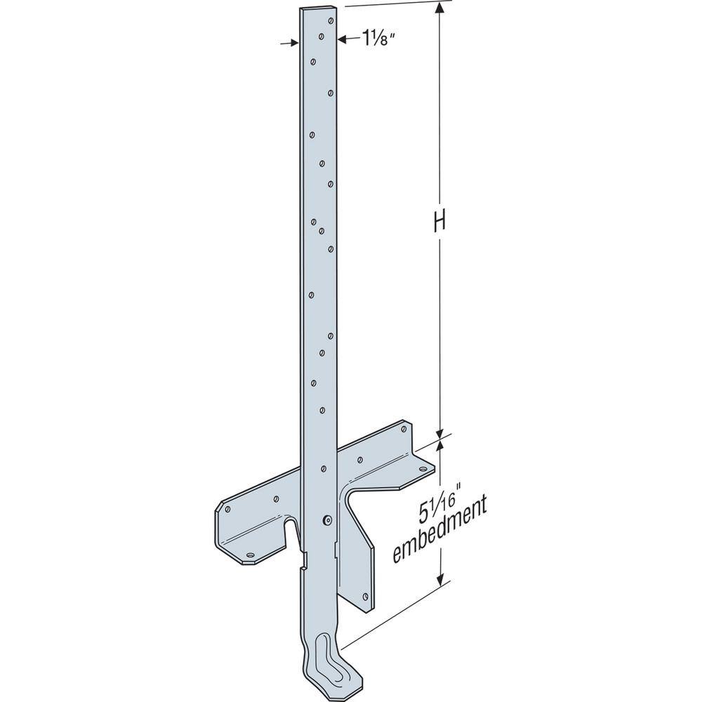 Simpson Strong-Tie HETAL 20 in. Galvanized Heavy Embedded Truss Anchor