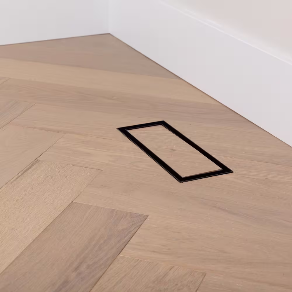 FITTES Aria Lite - Flush Floor Vent 4 in.x10 in. Black