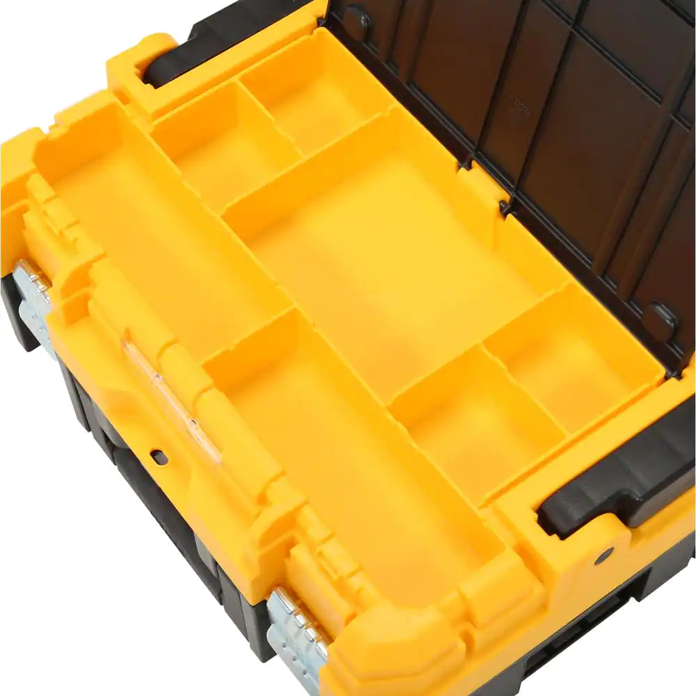 DEWALT TSTAK I Stackable 7-Compartment Long Handle Small Parts & Tool Storage Organizer
