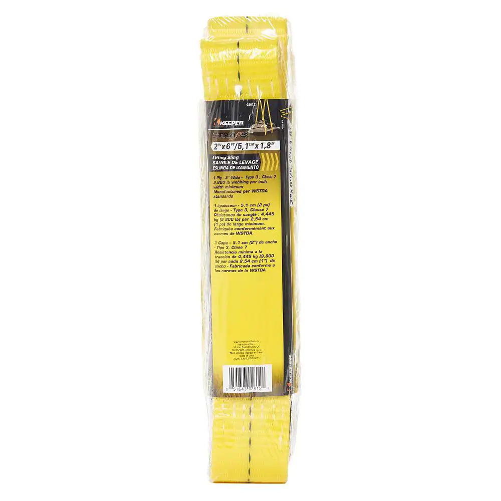 Keeper 6 ft. x 2 in. 1-Ply Flat Loop Lift Sling