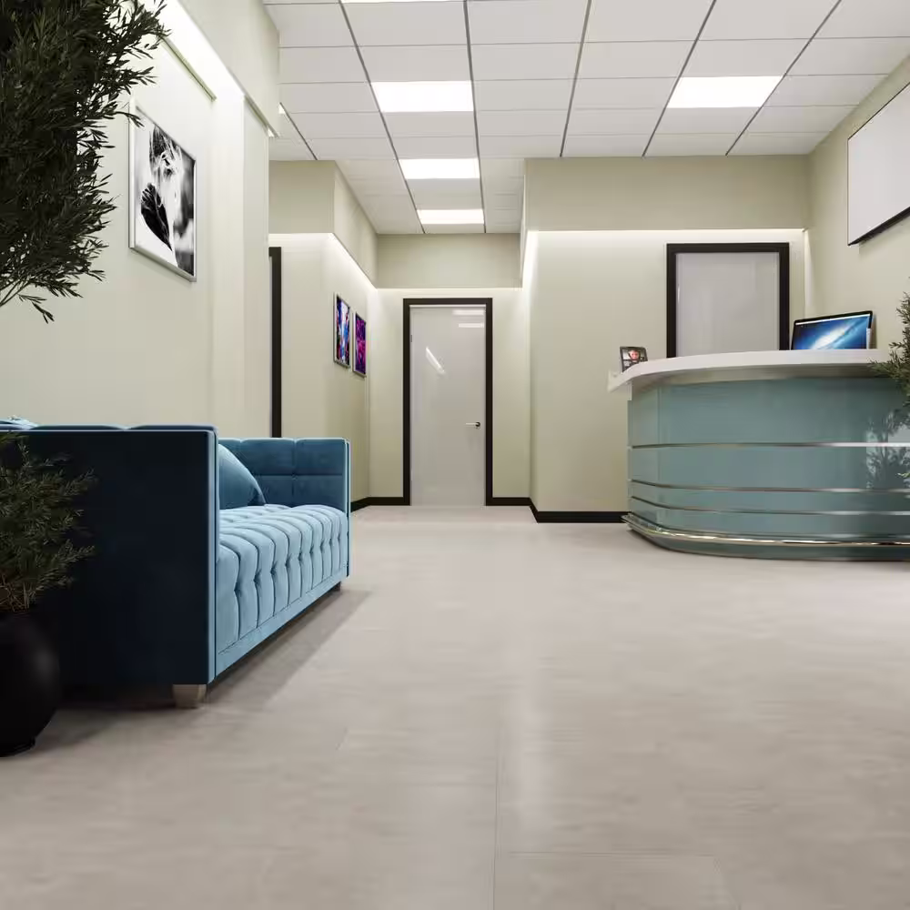 Lucida Surfaces GlueCore Silkstone 22 MIL x 12 in. W x 24 in. L Glue Down Waterproof Vinyl Tile Flooring (36 sqft/case)