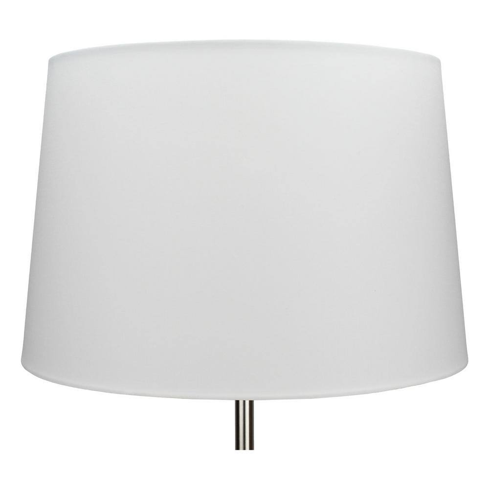 FenchelShades.com Fenchel Shades 13 in. Top Diameter x 15 in. Bottom Diameter x 10 in. Slant, Empire Lamp Shade - Linen White