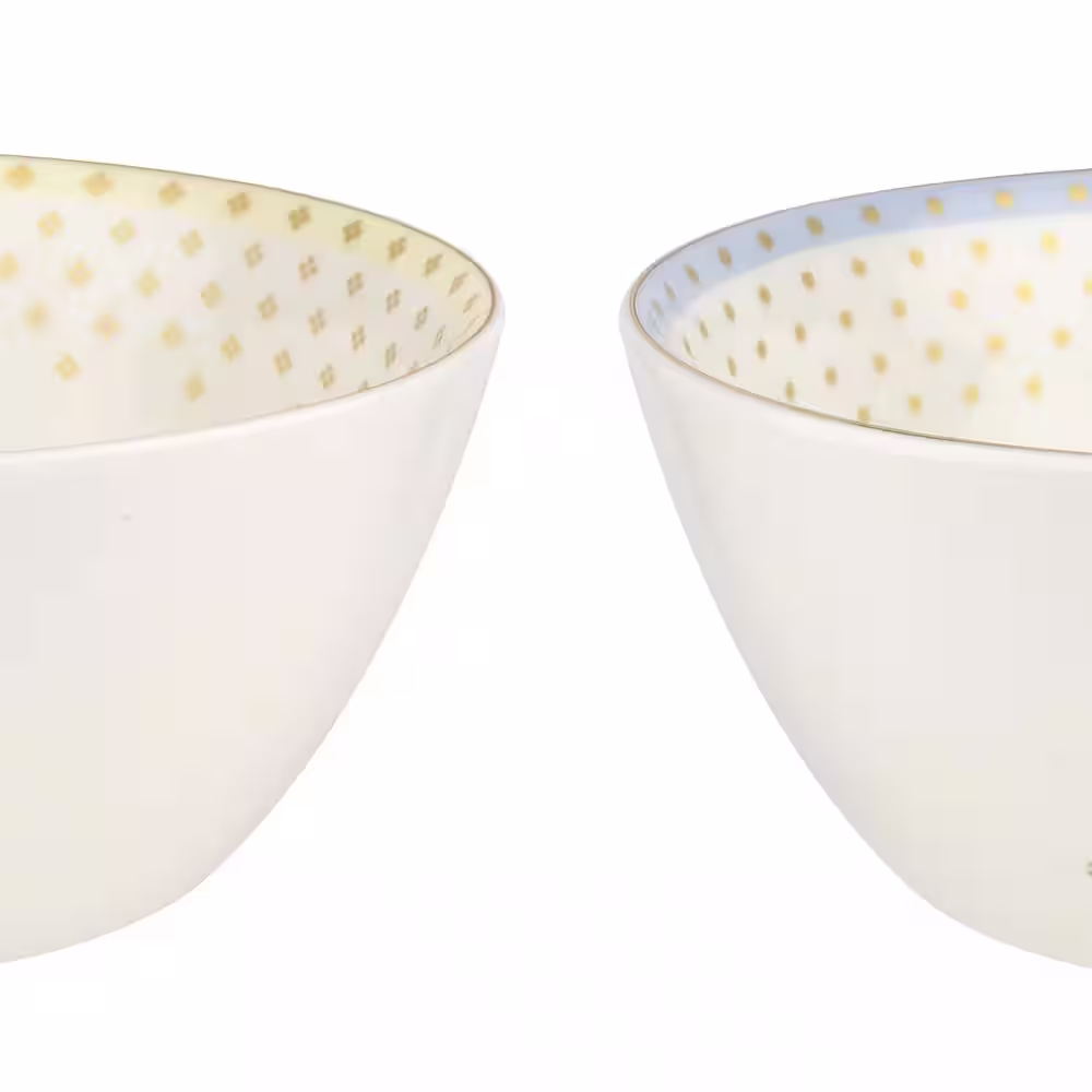 SPODE 14 fl. oz. White Meadow Lane Porcelain Cereal Bowls (Set of 4)