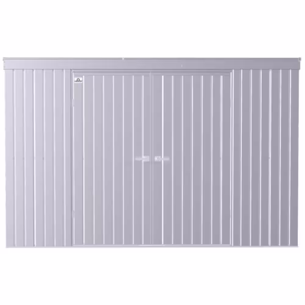 Arrow Elite 10 ft. W x 4 ft. D Galvalume Metal Premium Vented Corrosion Resistant Steel Storage Shed 35 sq. ft.