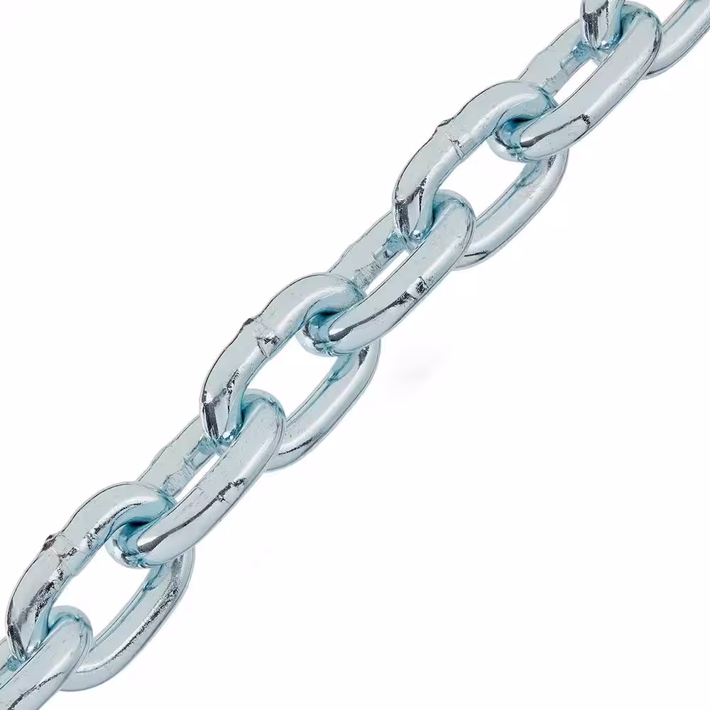 Everbilt 3/8 in. x 14 ft. Grade 43 Zinc Plated Steel Logging Chain with Hooks