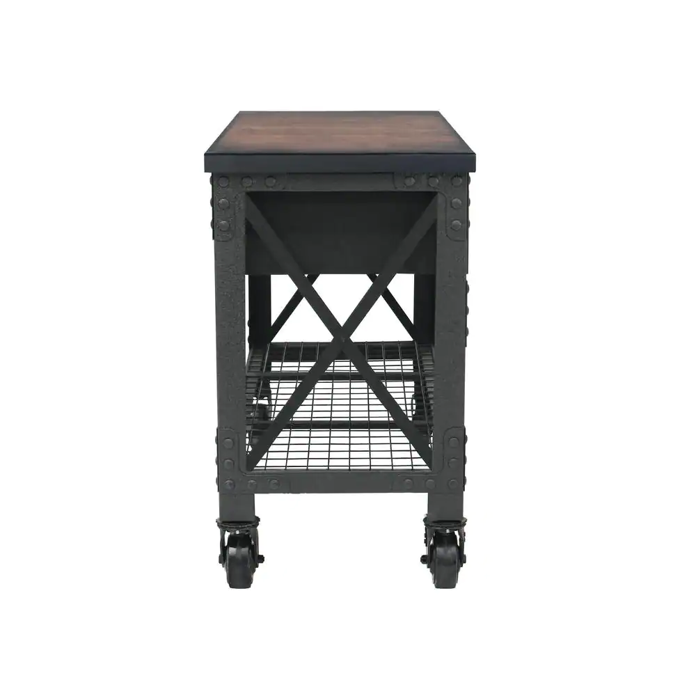 Duramax Building Products 72 in. x 24 in. 3-Drawers Rolling Industrial Mobile Workbench Cabinet and Wood Top