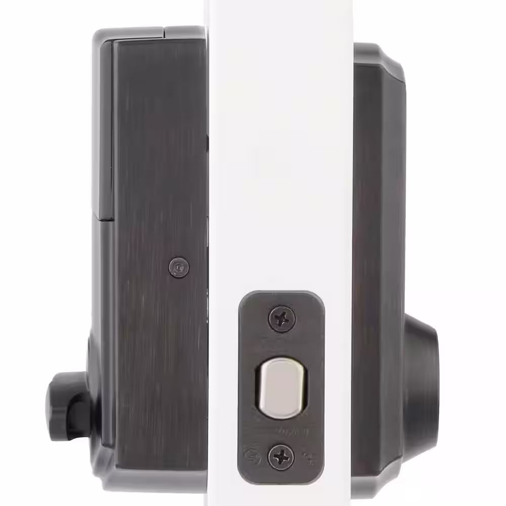 Kwikset Z-Wave SmartCode 916 Touchscreen Venetian Bronze Single Cylinder Keypad Electronic Deadbolt Featuring SmartKey Security