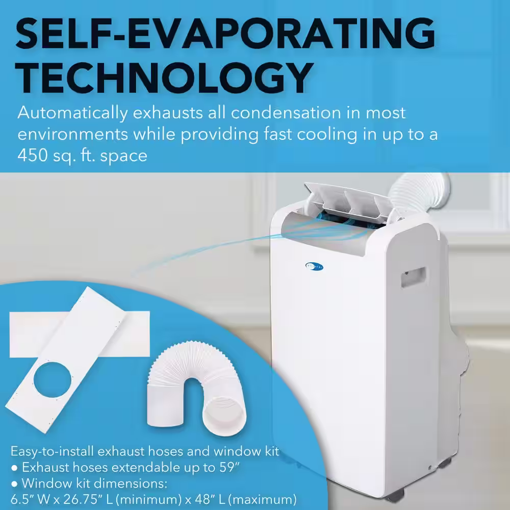Whynter 14,000 BTU Portable Air Conditioner with Dehumidifier and Silvershield Filter