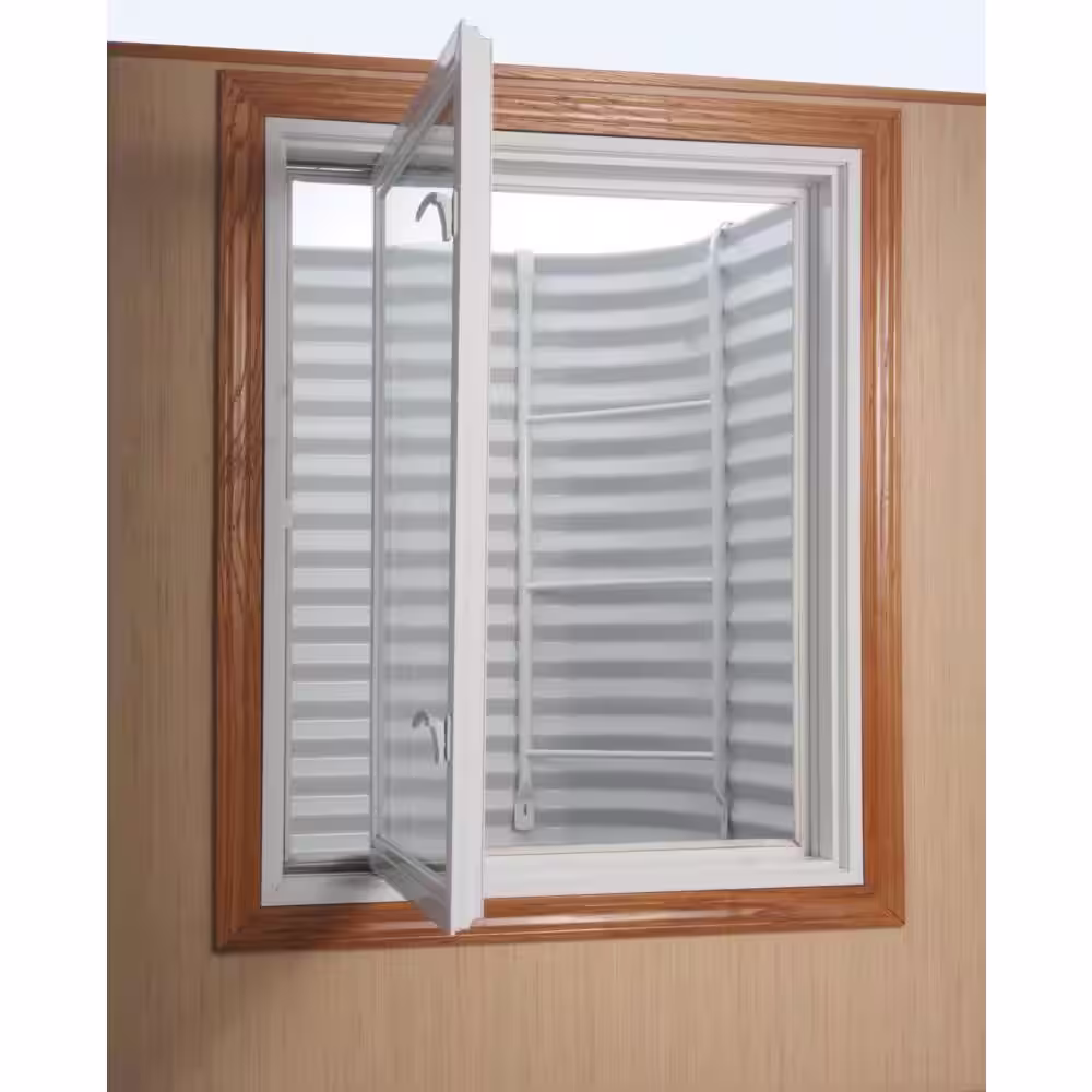 SHAPE PRODUCTS 55 in. W x 36 in. D x 48 in. H White Steel Egress Window Well