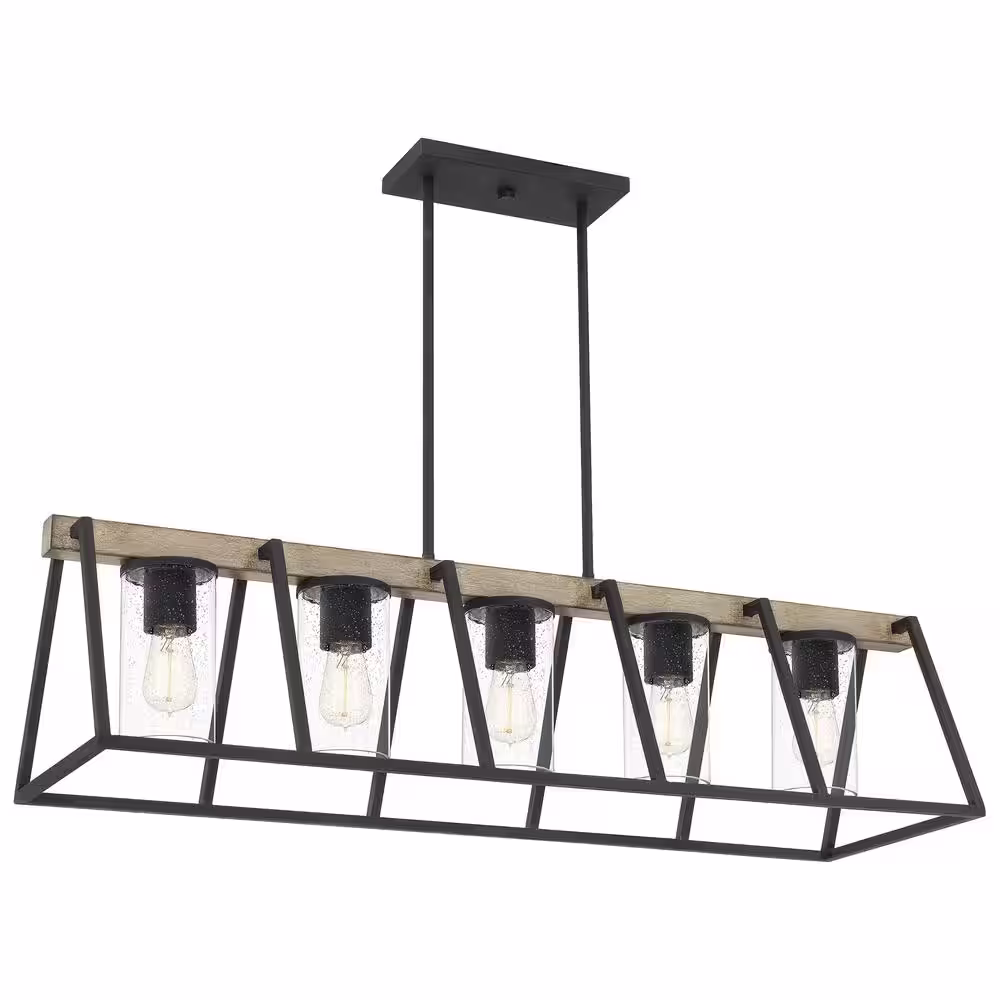 Quoizel Brockton 5-Light Grey Ash Outdoor Chandelier