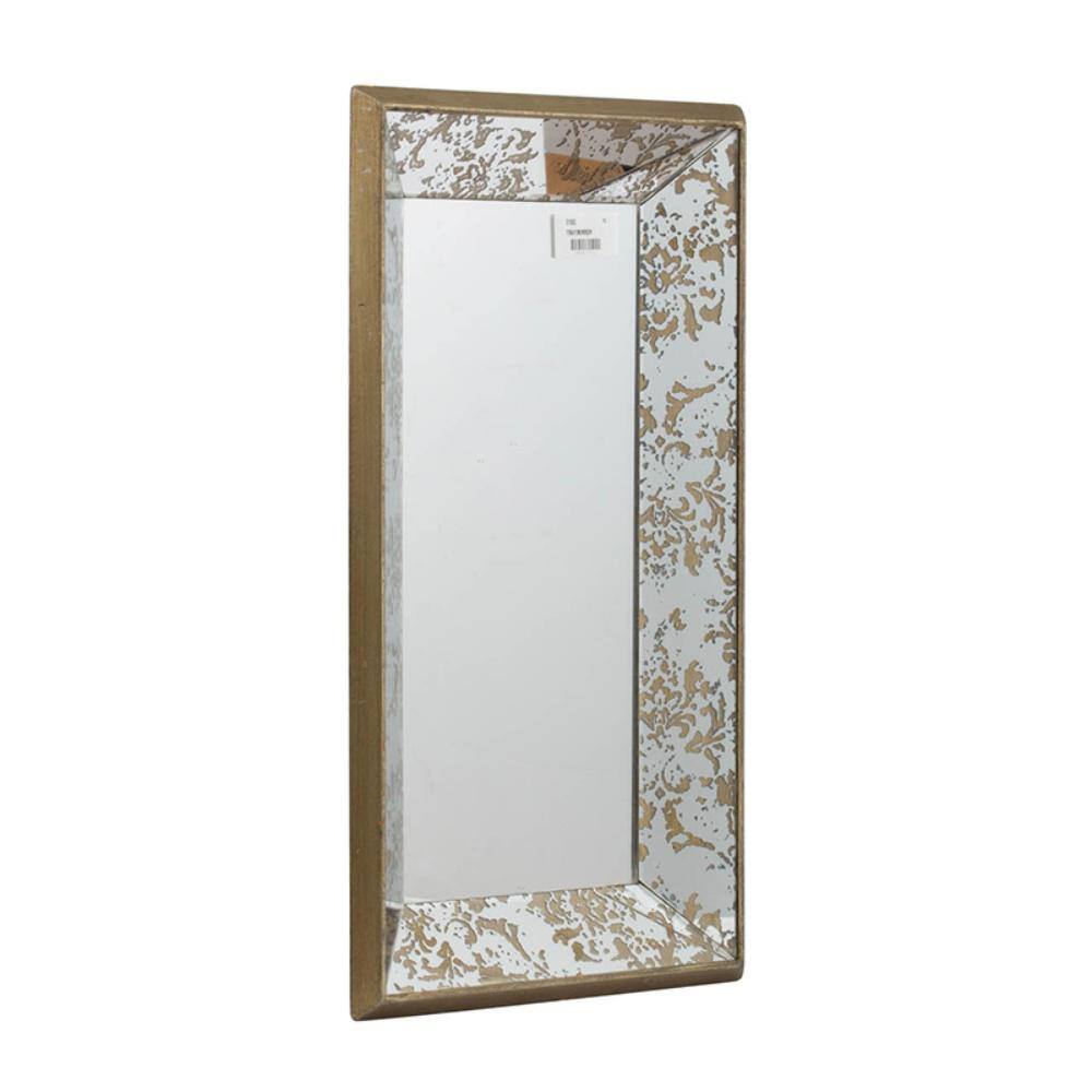 A & B Home 20 in. x 12 in. Rustic Brown Decorative Mirror Tray