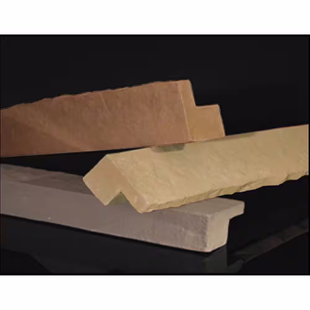 NextStone Sandstone 4 ft. x 3.5 in. Charcoal Faux Stone Siding Window Door Trim (4-Pack)