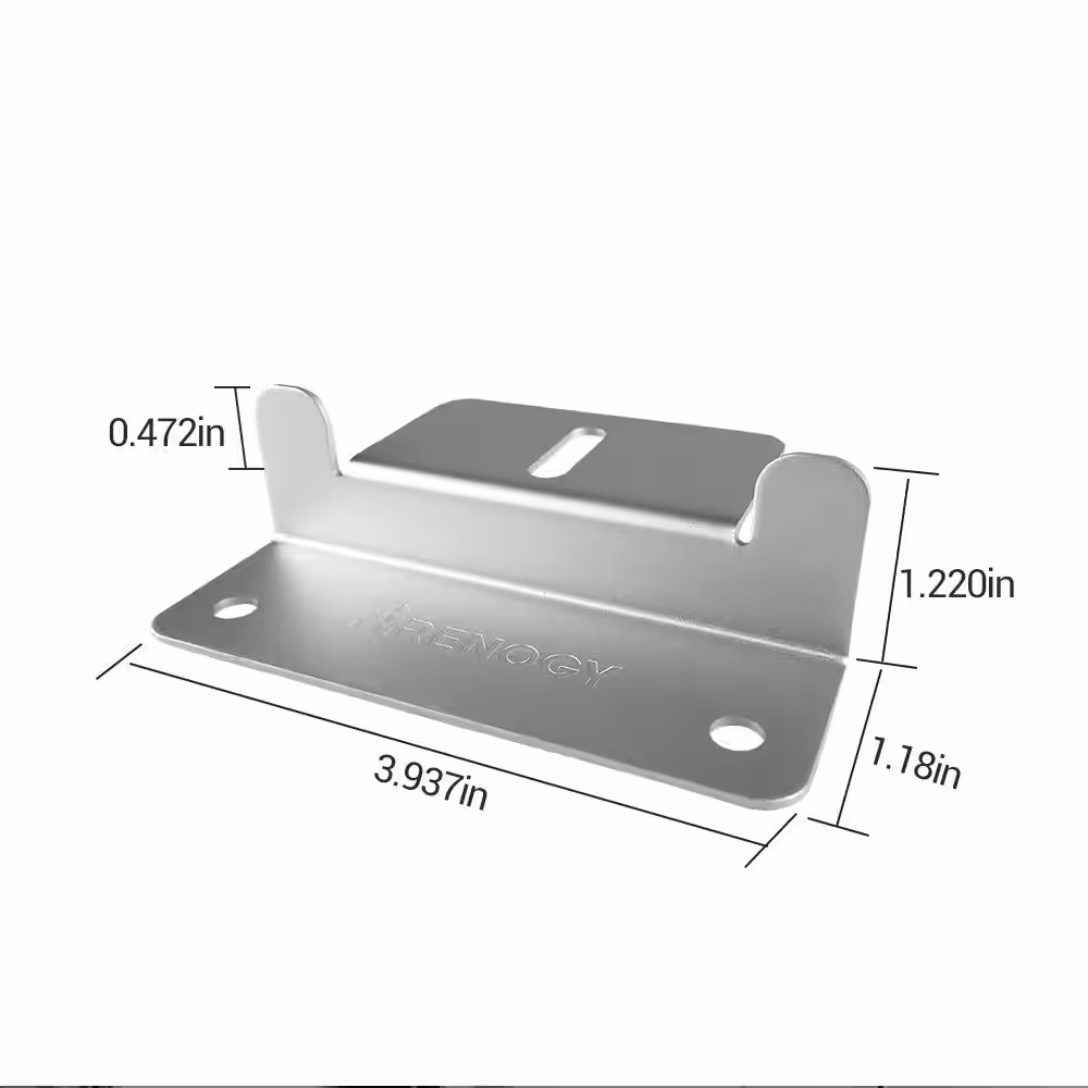 Renogy Solar Panel Mounting Z Bracket Set of 4 Units RV Boat Off Grid Roof (2-Sets)