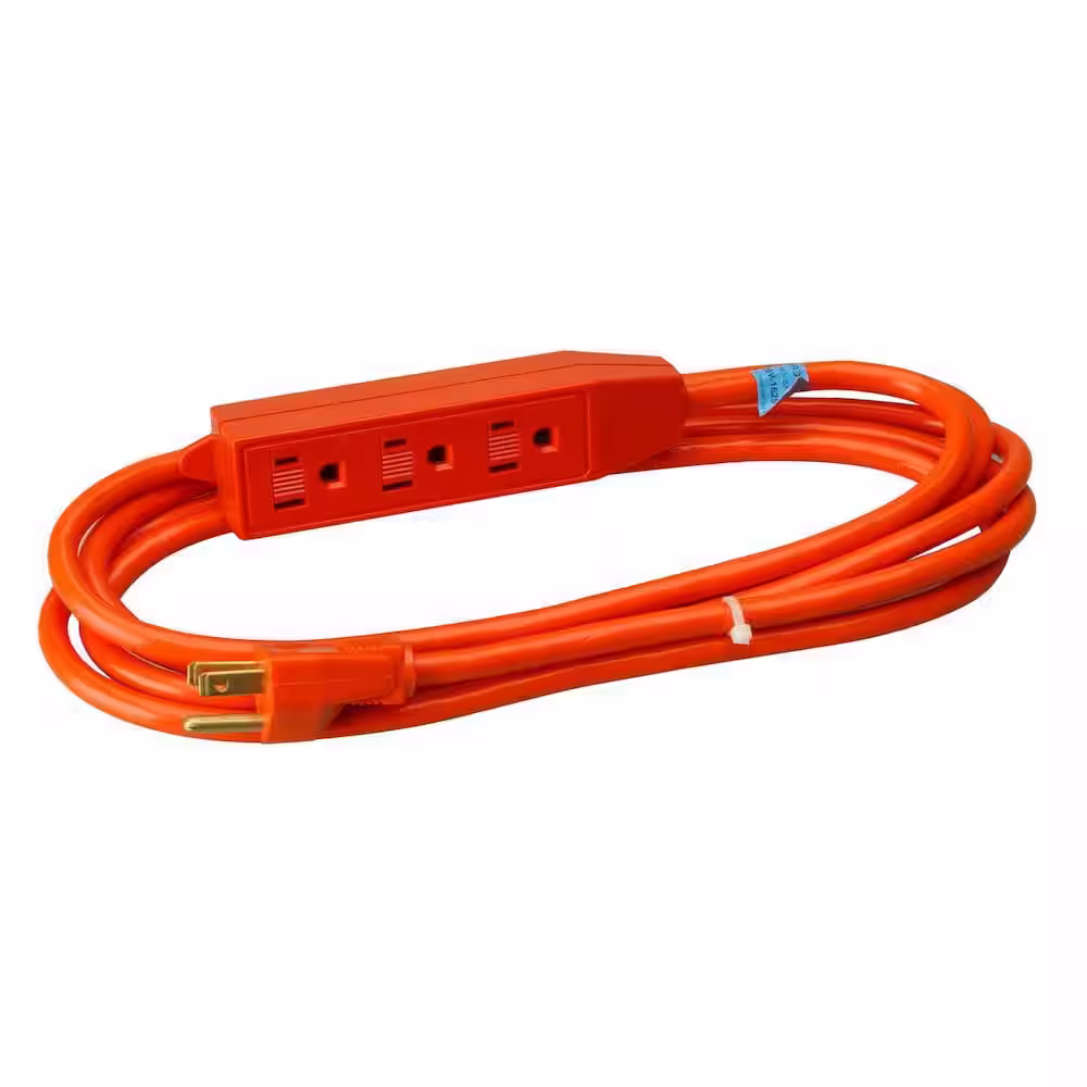 Southwire 9 ft. 16/3 SJTW Multi-Outlet (3) Indoor Light-Duty Extension Cord