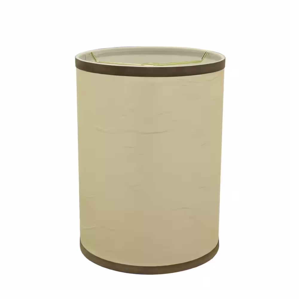 Aspen Creative Corporation 8 in. x 11 in. Beige Drum/Cylinder Lamp Shade