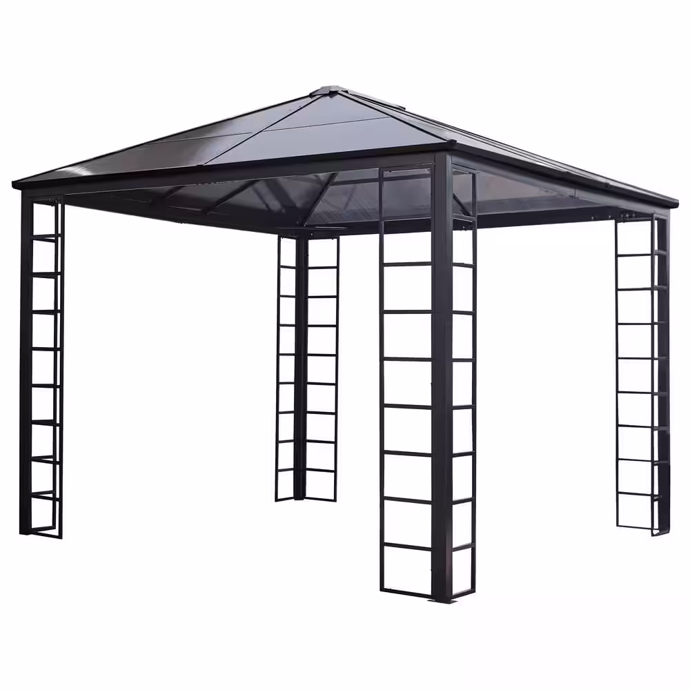 Sojag Turia 10 ft. x 12 ft. Grey Steel Framed Gazebo