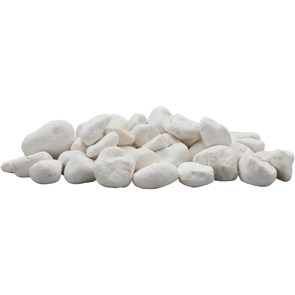 Rain Forest 2 in. to 3 in. 30 lb. Large Snow White Pebbles