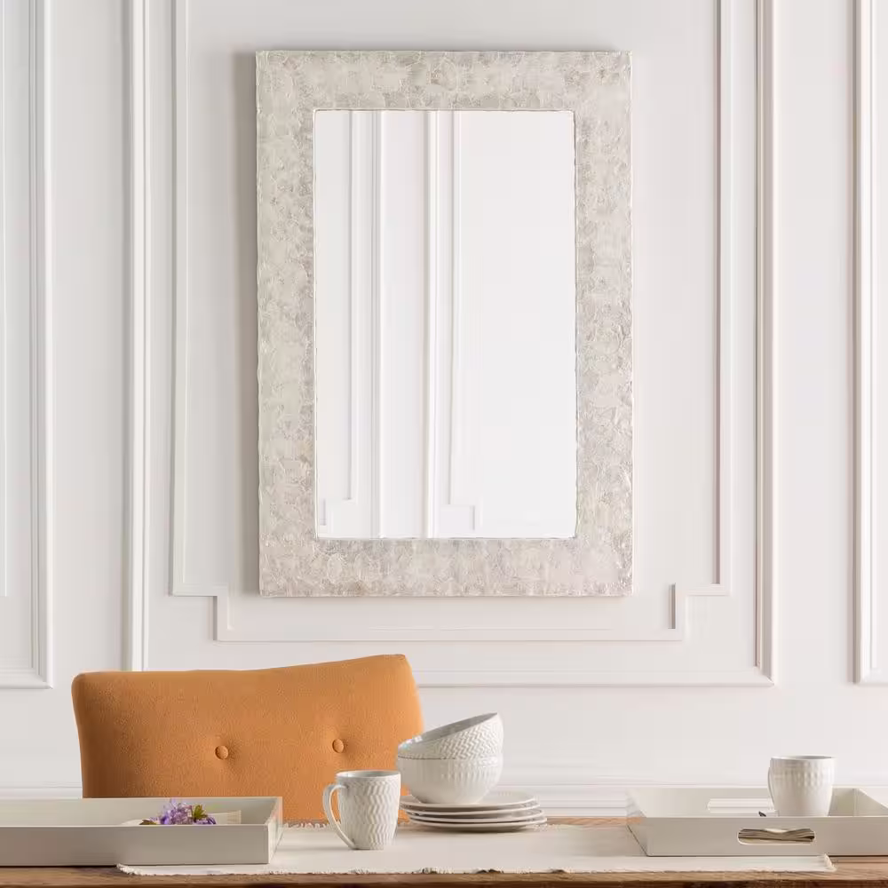 Artistic Weavers Medium Rectangle White Classic Mirror (28 in. H x 40 in. W)