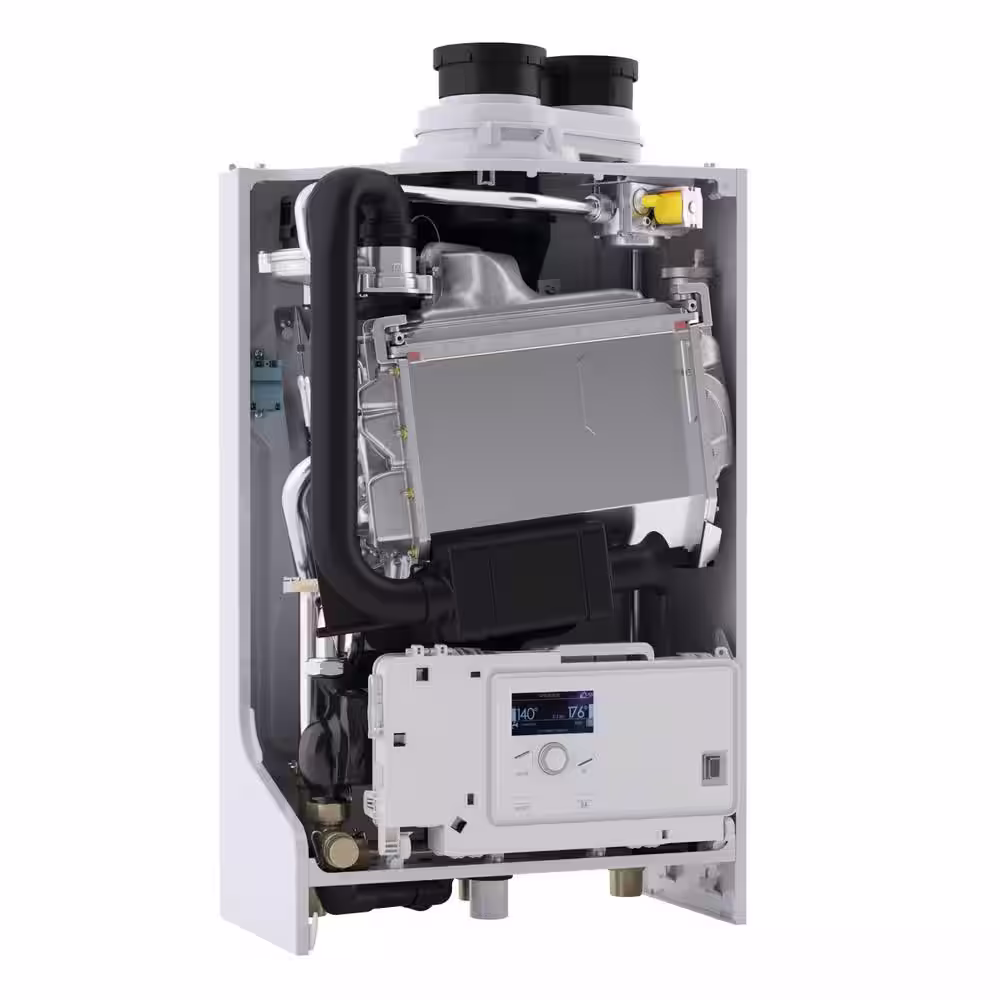 Rinnai M Series Natural Gas Condensing Boiler/Tankless Water Heater with 90,000 BTU Input