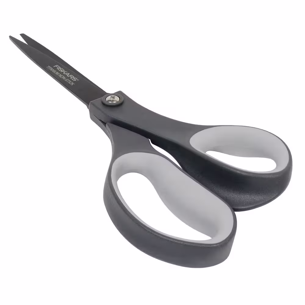 Fiskars Everyday 8 in. Titanium Scissors with SoftGrip (2-Piece)