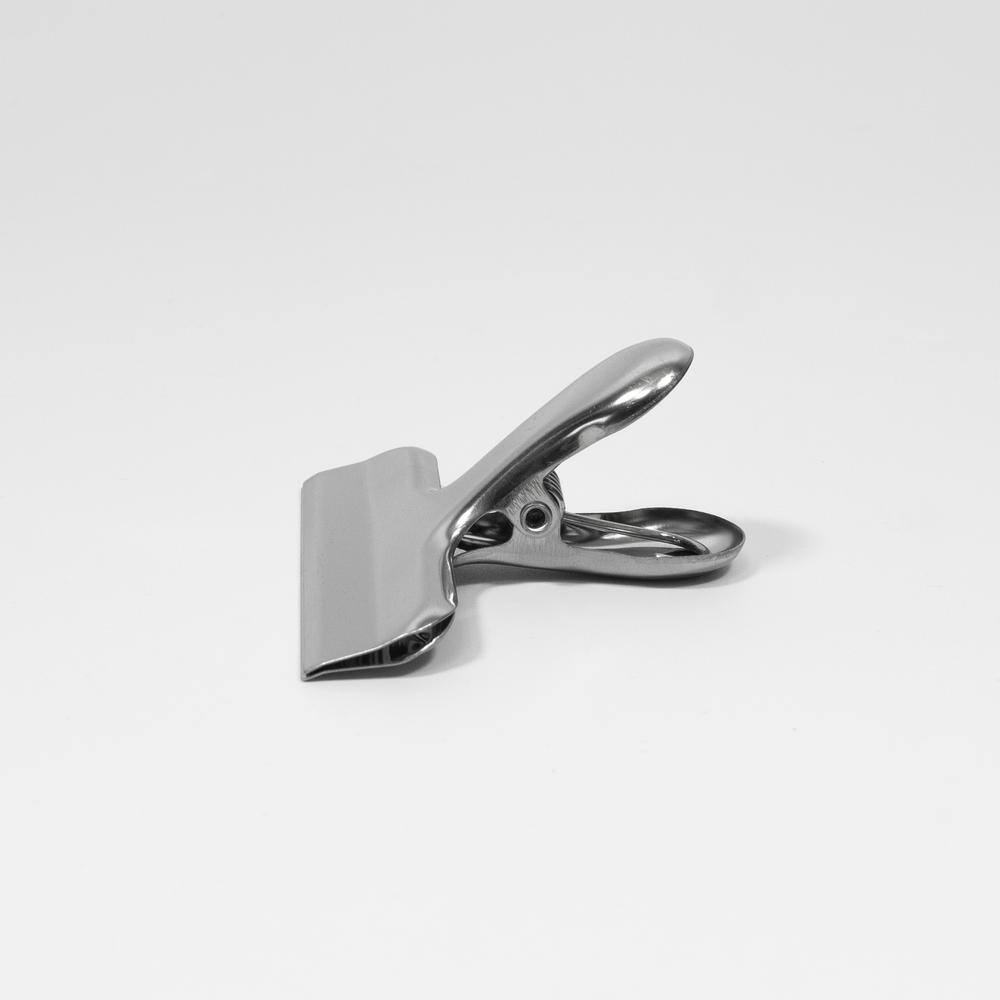 ExcelSteel Set of 6 Stainless Steel Flat Alligator Clips