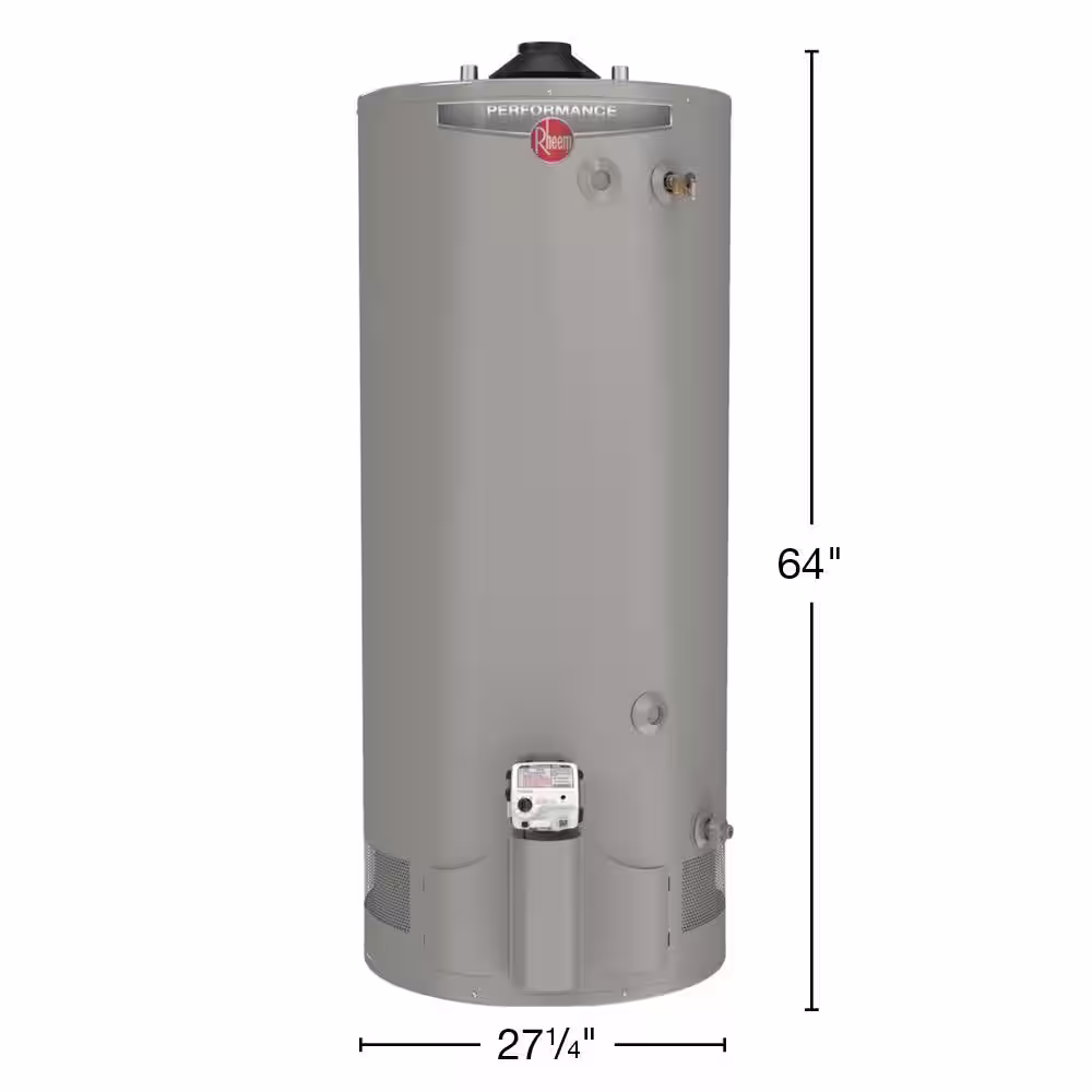 Rheem Commercial Light Duty 98 gal. 75,100 BTU Ultra Low NOx Natural Gas Tank Water Heater