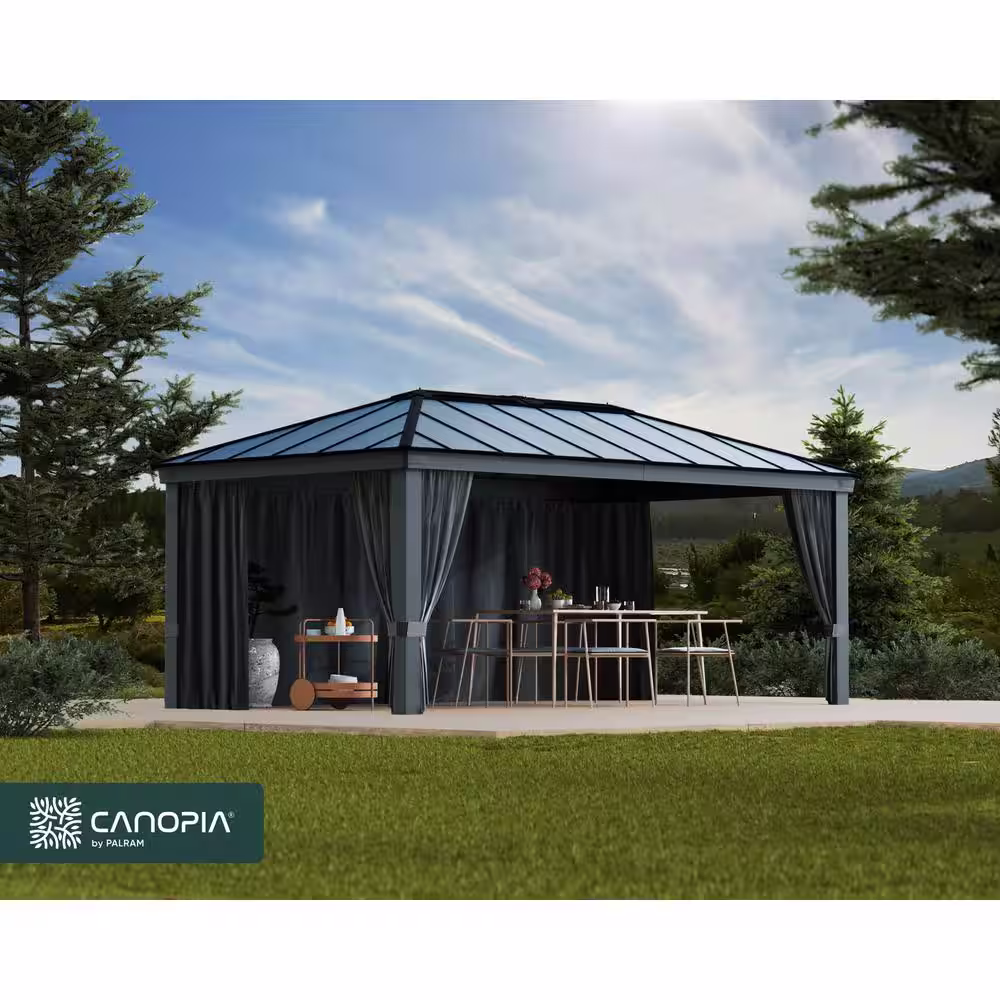 CANOPIA by PALRAM Curtain Set for Dallas 12 ft. x 20 ft. Outdoor Gazebo