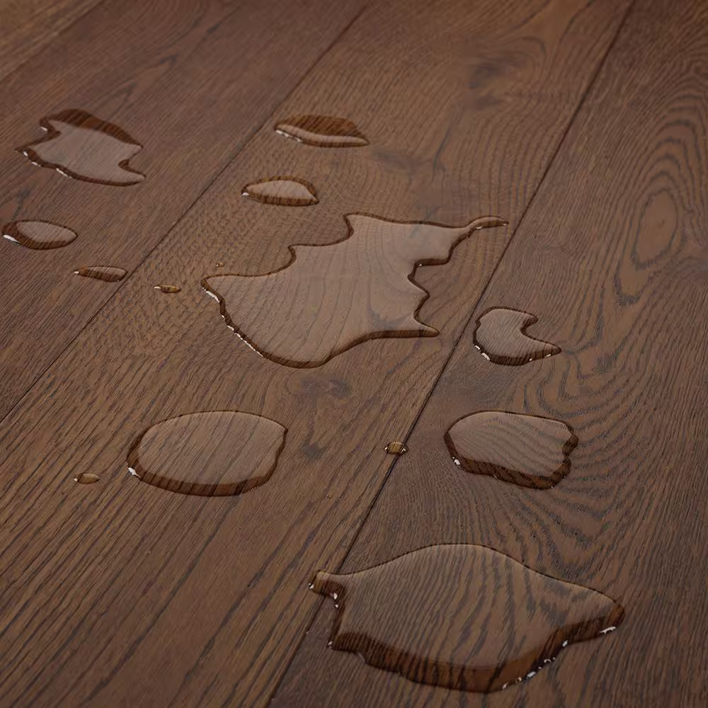 Sure+ Drift Gray Hickory Hickory 1/4 in. T x 6.5 in. W Waterproof Wire Brushed Engineered Hardwood Flooring (21.7 sqft/case)