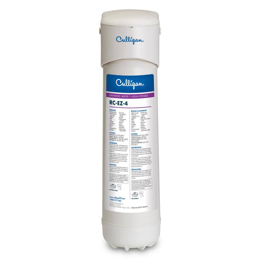 Culligan EZ-Change Under-Sink Drinking Water Filter Premium Water Filtration System